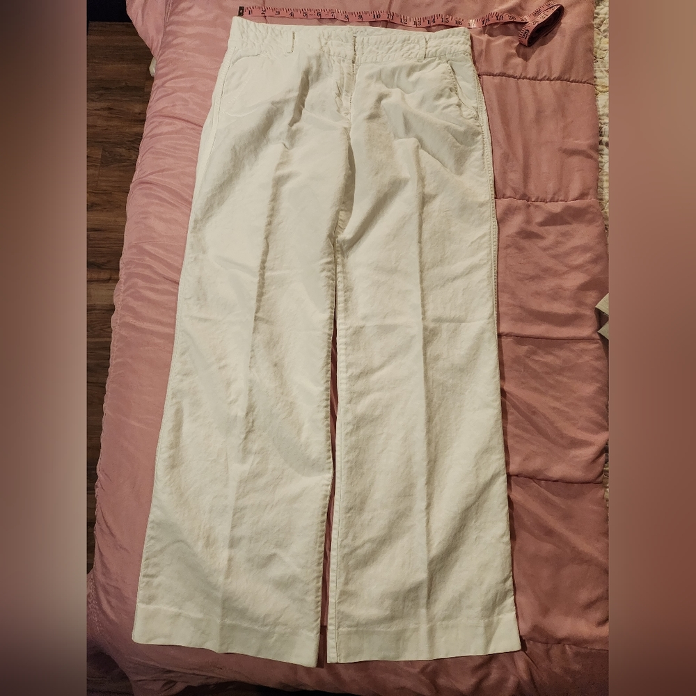 J Crew white  slacks